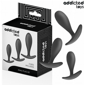 Kit 3 plugs lisses progressifs · Addicted Toys · Plugs