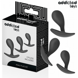 Kit 3 plugs courbés progressifs · Addicted Toys · Plugs
