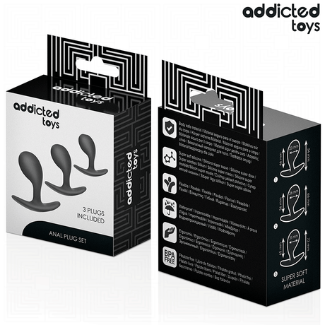 Kit 3 plugs courbés progressifs — emballage