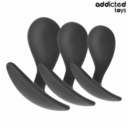 Kit 3 plugs courbés progressifs — gros plan