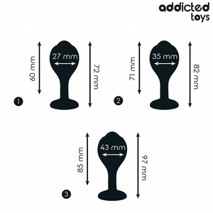 Kit 3 plugs bijou cristal progressifs — vue détaillée