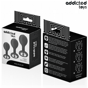 Kit 3 plugs bijou cristal progressifs — emballage