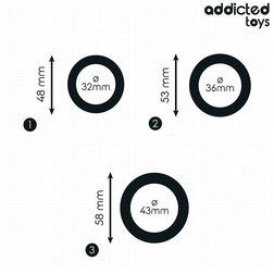 Cockring Set 32 à 43 mm - vue détaillée produit