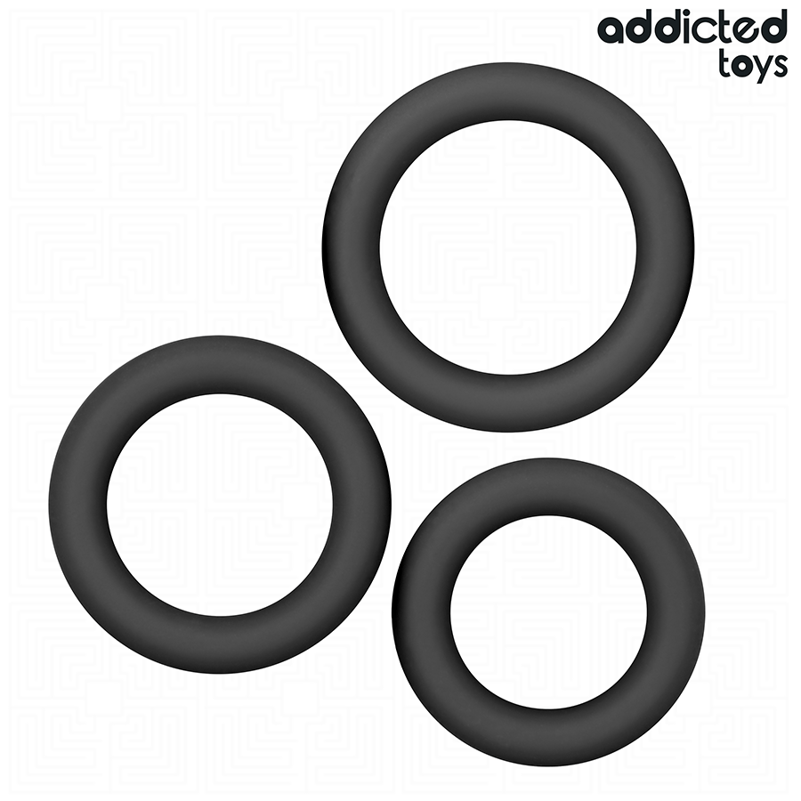 ADDICTED TOYS LOT DE ANNEAUX EN SILICONE MODELE 1