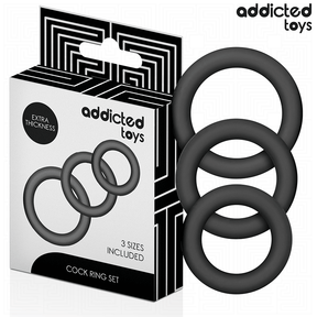 ADDICTED TOYS LOT DE ANNEAUX EN SILICONE MODELE 1