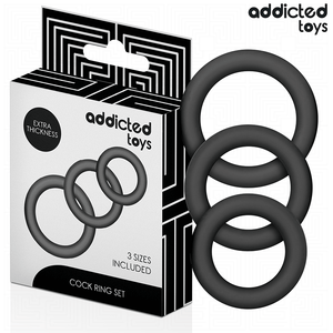 ADDICTED TOYS LOT DE ANNEAUX EN SILICONE MODELE 1