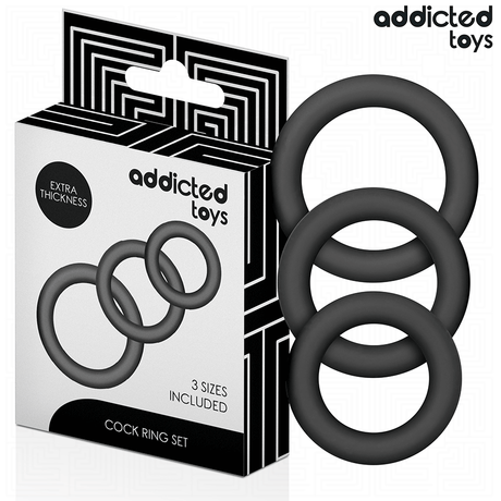 ADDICTED TOYS LOT DE ANNEAUX EN SILICONE MODELE 1