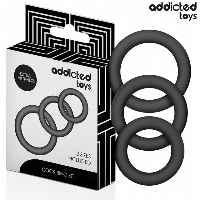 ADDICTED TOYS LOT DE ANNEAUX EN SILICONE MODELE 1