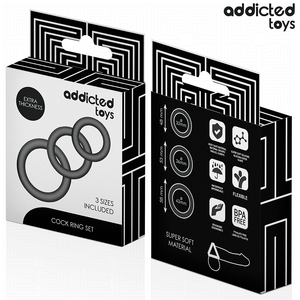 ADDICTED TOYS LOT DE ANNEAUX EN SILICONE MODELE 1