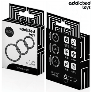 ADDICTED TOYS LOT DE ANNEAUX EN SILICONE MODELE 2