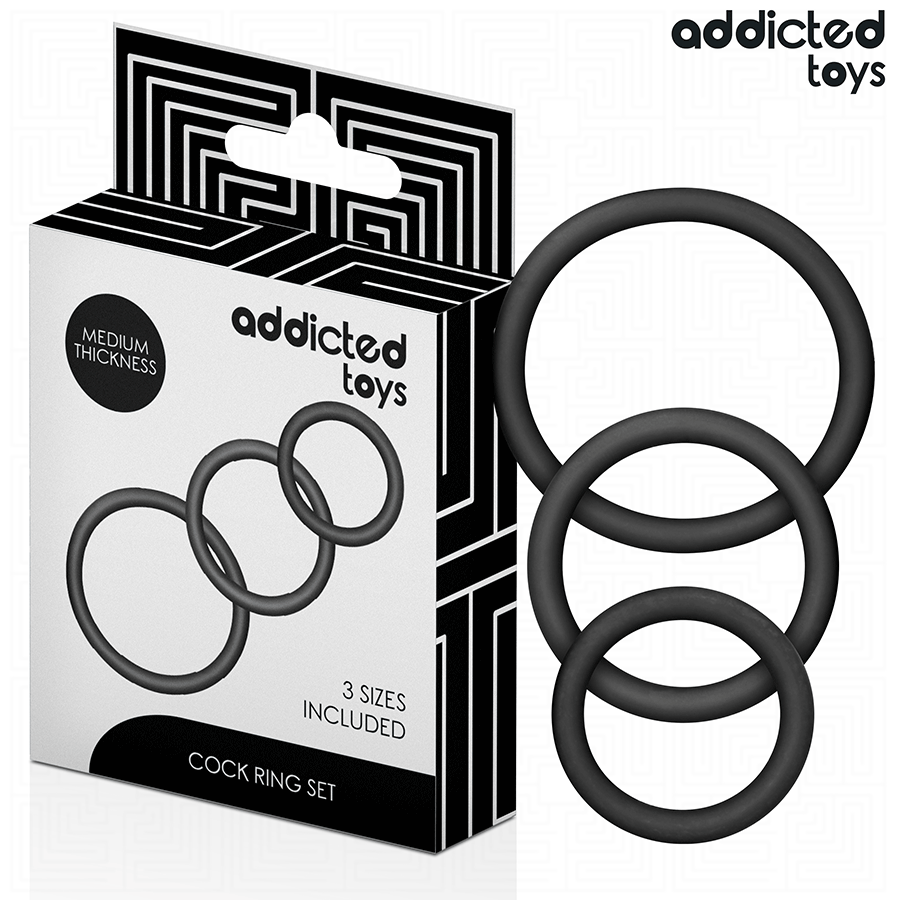 ADDICTED TOYS LOT DE ANNEAUX EN SILICONE MODELE 2