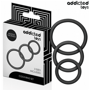 ADDICTED TOYS LOT DE ANNEAUX EN SILICONE MODELE 2