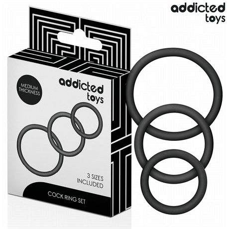ADDICTED TOYS LOT DE ANNEAUX EN SILICONE MODELE 2