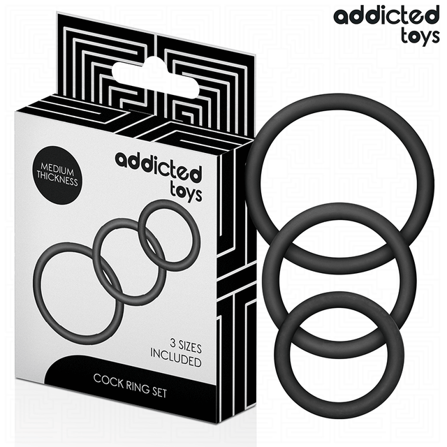 ADDICTED TOYS LOT DE ANNEAUX EN SILICONE MODELE 2