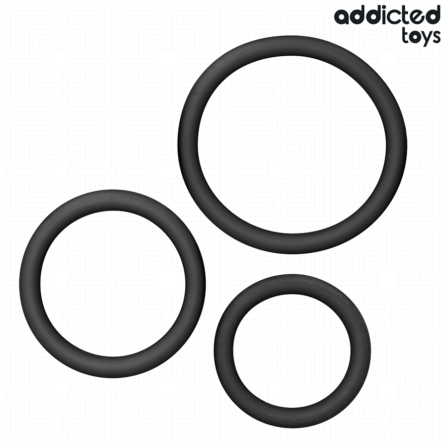 ADDICTED TOYS LOT DE ANNEAUX EN SILICONE MODELE 2
