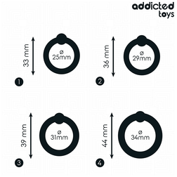 Cockring Pressure Set 25 à 34 mm - vue détaillée produit