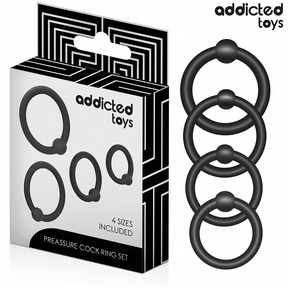 ADDICTED TOYS LOT D ANNEAUX EN SILICONE A PRESSION
