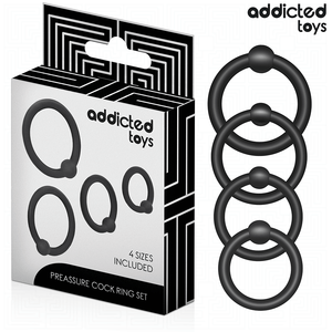 ADDICTED TOYS LOT D ANNEAUX EN SILICONE A PRESSION