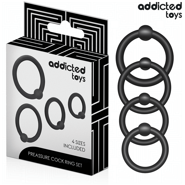 ADDICTED TOYS LOT D ANNEAUX EN SILICONE A PRESSION