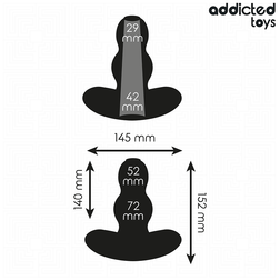Plug tunnel creux XXL 15,2 cm — vue détaillée