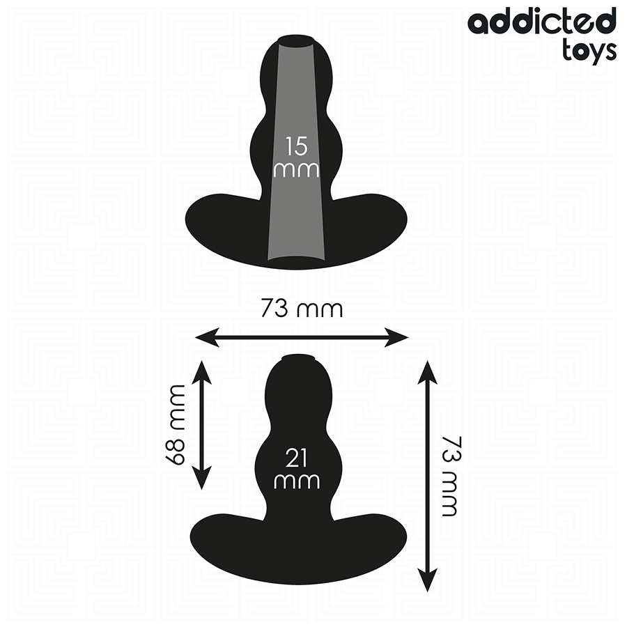 Plug tunnel creux S 7,3 cm débutant — vue détaillée