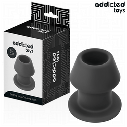 Plug tunnel ouvert silicone taille M 8,7 cm — Extreme Hollow · Addicted Toys · Tunnel (creux)