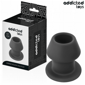 Plug tunnel ouvert silicone taille M 8,7 cm — Extreme Hollow · Addicted Toys · Tunnel (creux)