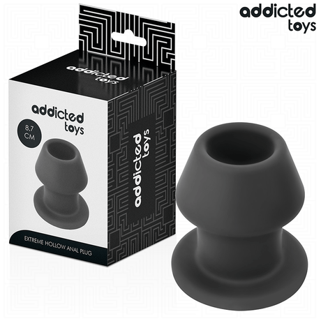 Plug tunnel ouvert silicone taille M 8,7 cm — Extreme Hollow · Addicted Toys · Tunnel (creux)