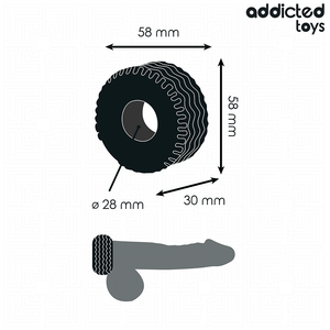 ADDICTED TOYS ANNEAU PENITENSIF EXTRA EPAIS
