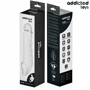 ADDICTED TOYS EXTENSION DE PENIS TRANSPARENTE TAILLE S 23 CM
