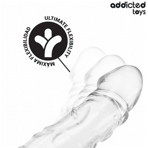 ADDICTED TOYS EXTENSION DE PENIS TRANSPARENTE 27 CM