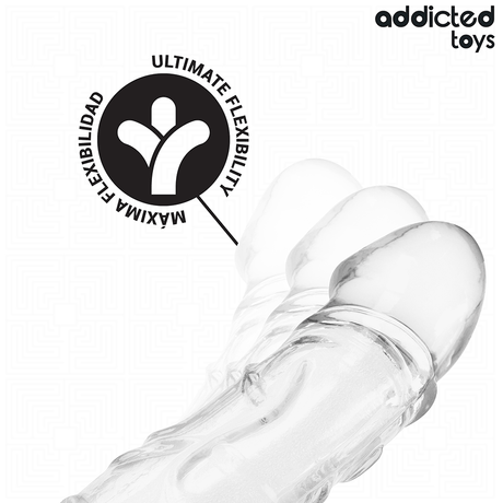 ADDICTED TOYS EXTENSION DE PENIS TRANSPARENTE 27 CM