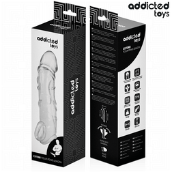 Gaine pénienne Addicted Toys, longueur totale 22 cm.