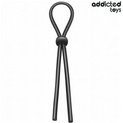 Cockring lasso ajustable boucle unique silicone — texture visible
