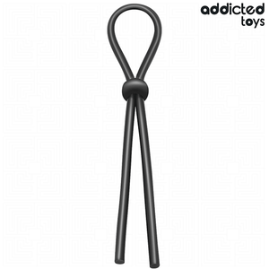 Cockring lasso ajustable boucle unique silicone — texture visible