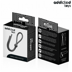 Cockring lasso ajustable boucle unique silicone — emballage