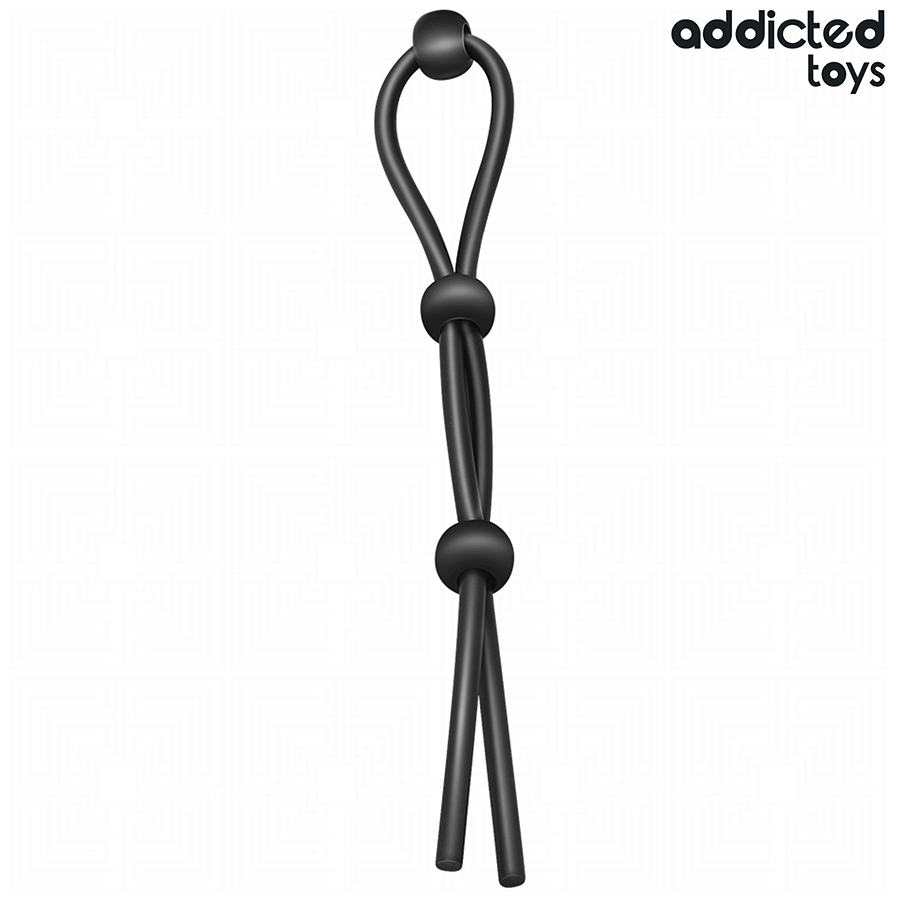Cockring triple lasso silicone — gros plan