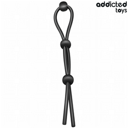 Cockring triple lasso silicone — gros plan