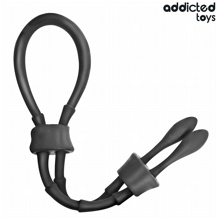 Cockring lasso ajustable silicone — texture visible