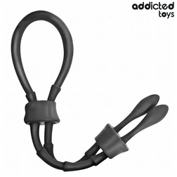 Cockring lasso ajustable silicone — texture visible