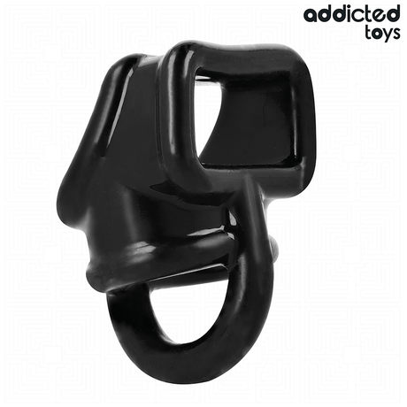 Cockring structuré design cage ajouré silicone — texture visible