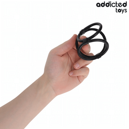 Cockring triple silicone extensible — gros plan