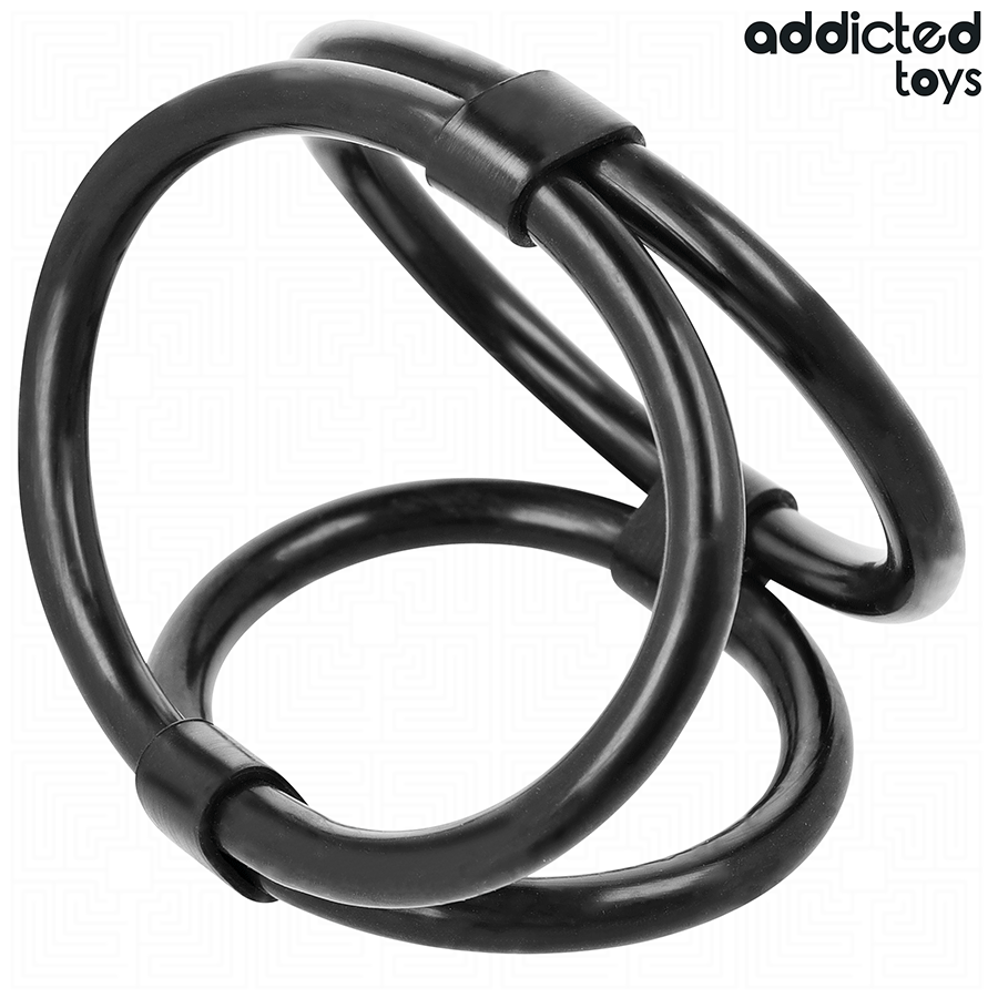 Cockring triple silicone extensible — texture visible