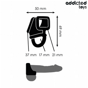 Cockring structuré design cage ajouré silicone — vue détaillée