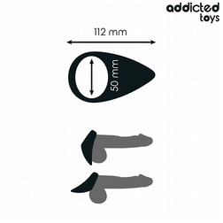 Cockring forme larme silicone — vue détaillée