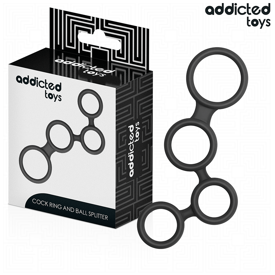 Cockring + séparateur testicules silicone — Addicted Toys · Addicted Toys · Cockrings silicone