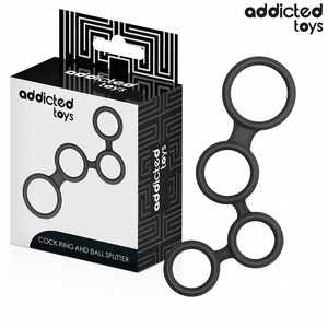 Cockring + séparateur testicules silicone — Addicted Toys · Addicted Toys · Cockrings silicone