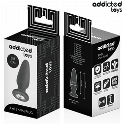 Plug con joya de cristal S de 3,8 cm para principiantes — embalaje