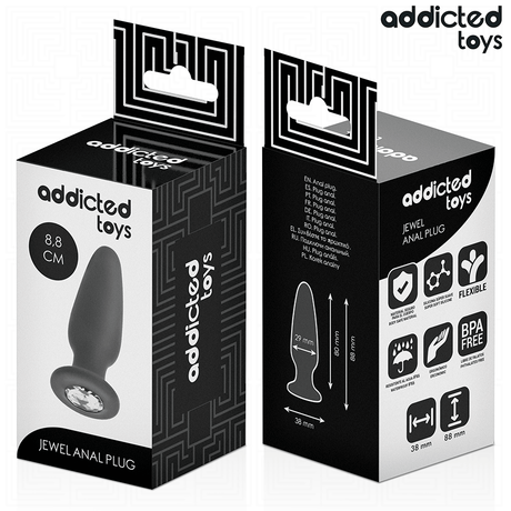 Plug bijou cristal S 3,8 cm débutant — emballage