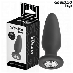 Plug bijou cristal taille M 10,4 cm · Addicted Toys · Plugs bijoux